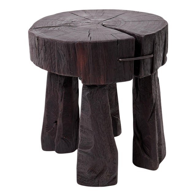 Sculptural Side Table by Logniture For Sale