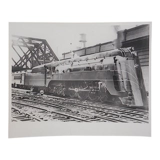 Vintage Railroad Locomotive Photo For Sale