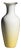 Tall Porcelain Vase with Gilt Rim and Yellow Gradient Decor from Rosenthal Selb-Plößberg, Germany, 1960s For Sale