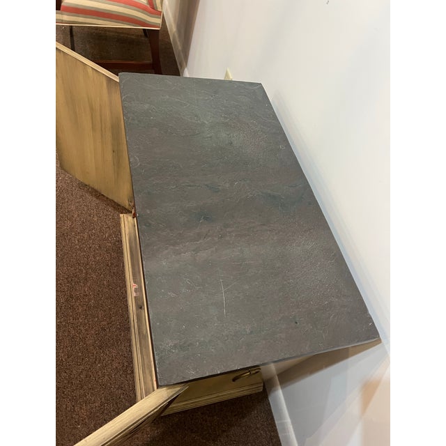 Wood 1955 Dorothy Draper Heritage Henredon Cabinet Slate Top For Sale - Image 7 of 11