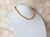 Peach Moonstone Beaded Necklace With Gold Plate Clasp For Sale - Image 4 of 10