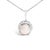 Adorn your neckline with the exquisite allure of this 10K white gold pendant necklace, where the warmth of the metal...