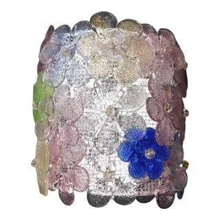 1960s Multicolor Millefiori Sconce Attributed to Barovier e Toso For Sale