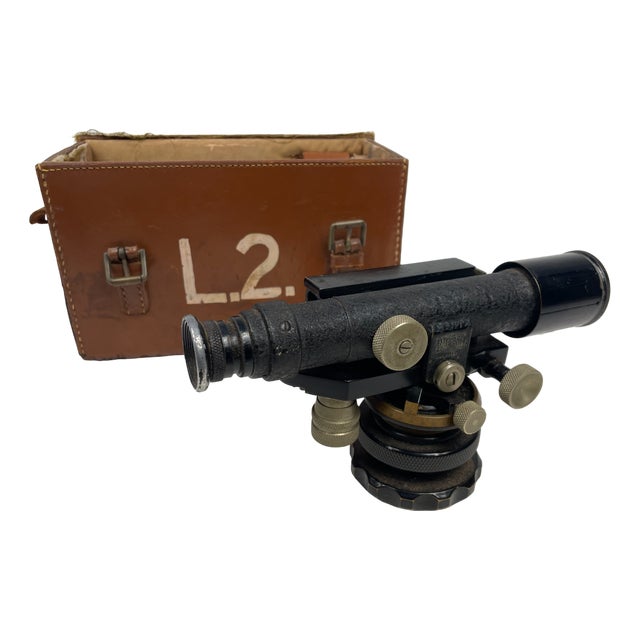 Vintage English Theodolite, 1940s For Sale