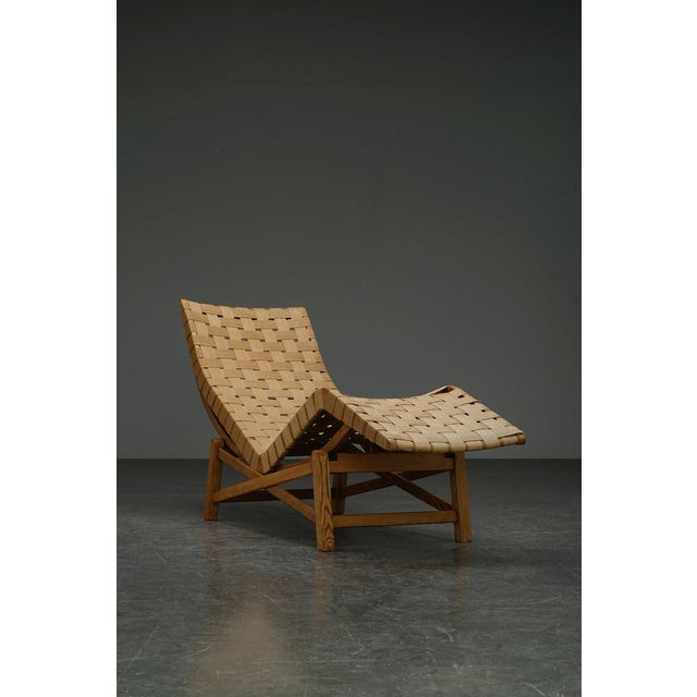 Mid-Century Modern Adjustable Chaise Longue For Sale - Image 11 of 18