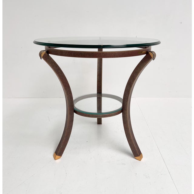 Mid-Century Modern Art Deco Side Tables by Pierre Vandel, 1960s, Set of 2 For Sale - Image 3 of 12