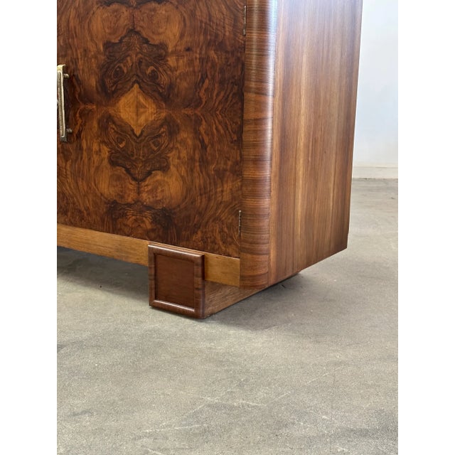 Wood 1940s Art Deco Compact Buffett Credenza For Sale - Image 7 of 12