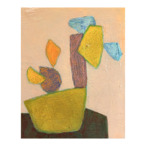 "Love Bloom" Original Mixed-Media Painting on Canvas by Zac Woodiel