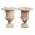 Vintage French Neoclassical Cast Iron Garden Urns Planters - a Pair For Sale
