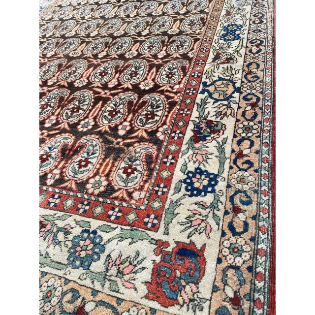 Antique Yazd Rug, 1890s For Sale - Image 15 of 18