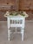 Vintage Custom Painted Tropical Decoupage Spindle Side Table For Sale - Image 4 of 12