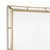 Strong yet graceful, this versatile piece reflects light and color beautifully. Beveled edges and gold trim elevate this...