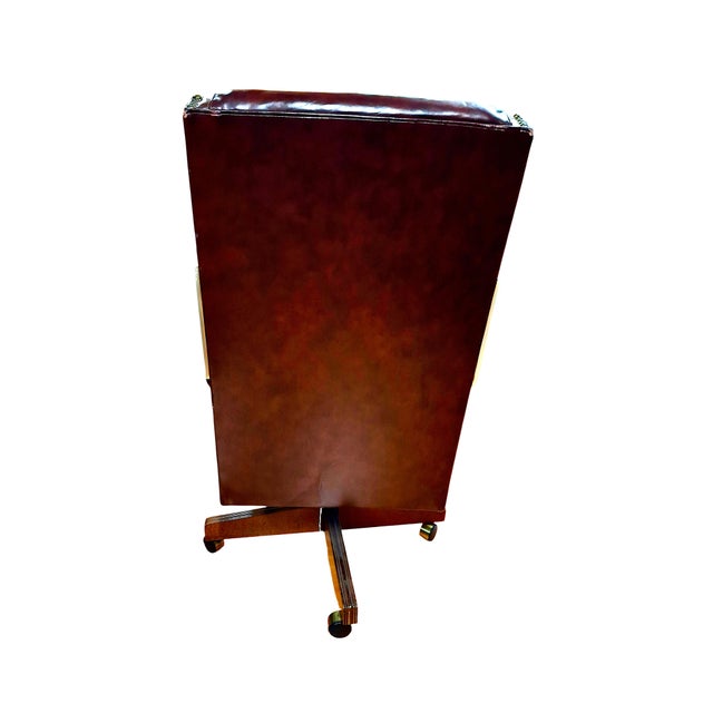 Executive Desk Chair by Hickory Leather Company For Sale In San Francisco - Image 6 of 7