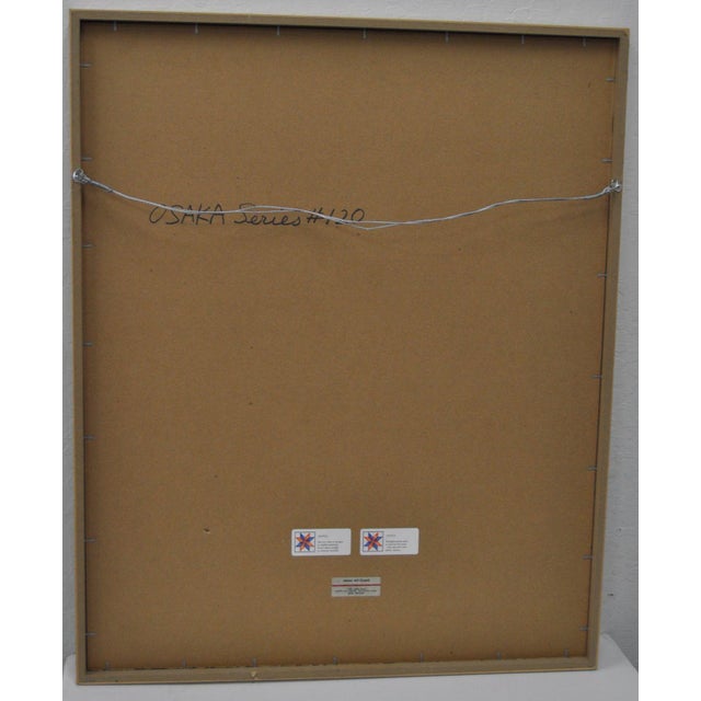 Late 20th Century Lithographs "California & Osaka" by Listed Artist Robert Inman 20th C. - a Pair For Sale - Image 5 of 7