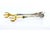 Metal Silver Ice Tongs in the Shape of Golden Bird Claws For Sale - Image 7 of 8