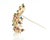 Metal Mid 20th Century Diamond Multicolor Gems 18k Yellow Gold Large Floral Bouquet Brooch Pin For Sale - Image 7 of 11