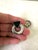 Chic 1980s sterling silver and onyx post back earrings.