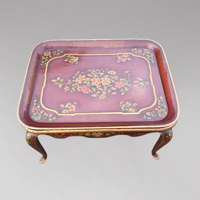 Napoleon III Coffee Table with Removable Sheet Metal Top, 1870 For Sale - Image 3 of 7