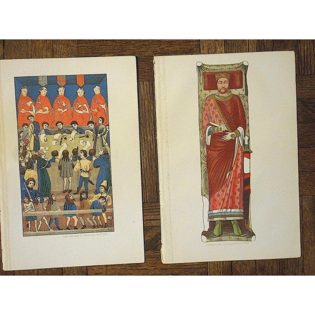 Antique Lithographs-English History-SetOf 4 For Sale - Image 4 of 6