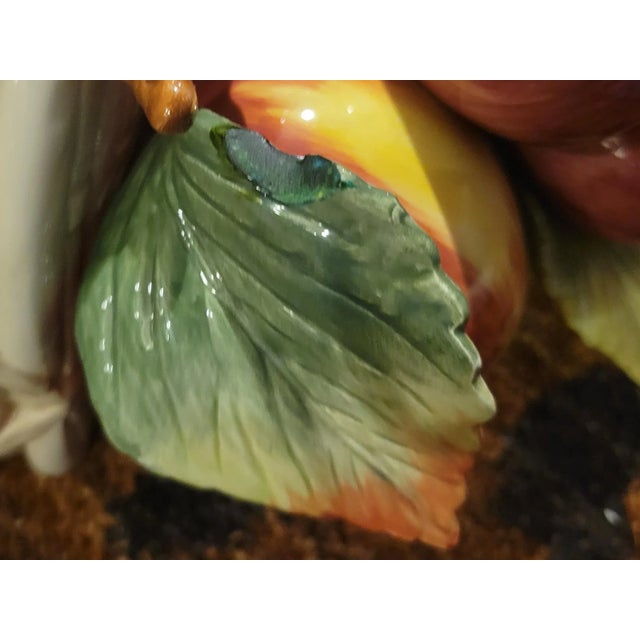 Traditional Vintage Ceramic Fitz and Floyd Colorful Fruit Wall Shelf Bracket Sconce For Sale - Image 3 of 8