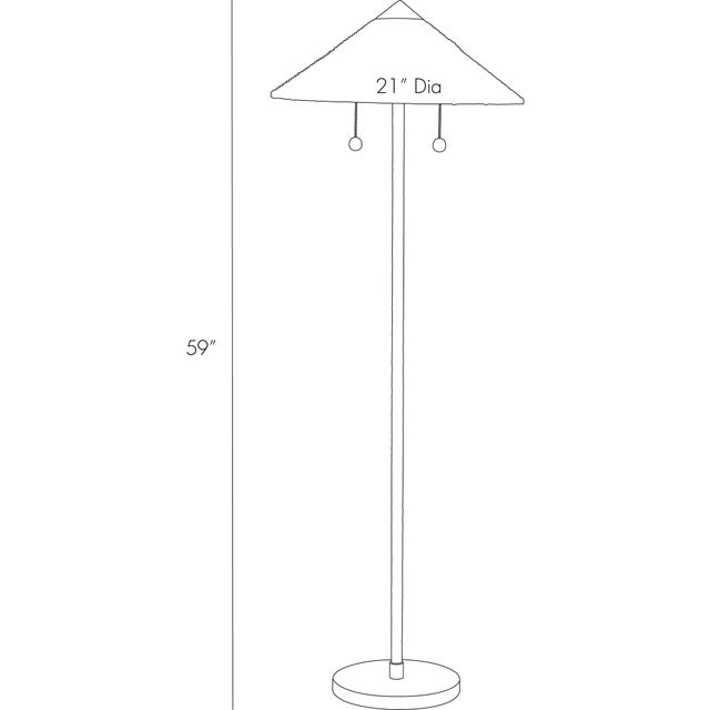 The 9602 Floor Lamp, also known as “Chinese Hat” was designed by Paavo Tynell in 1935 for the hotel Aulanko. Characterised...