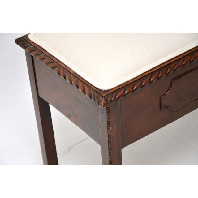 Antique Edwardian Mahogany Duet Piano Bench, 1900s For Sale - Image 11 of 12