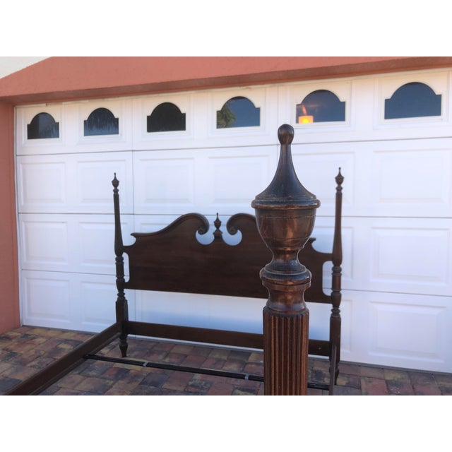 Ethan Allen Court Solid Cherry Queen Bedframe Chairish