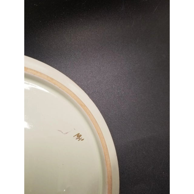 Vintage Handpainted Trinket Numbered Candy Dish, Italy For Sale - Image 4 of 8