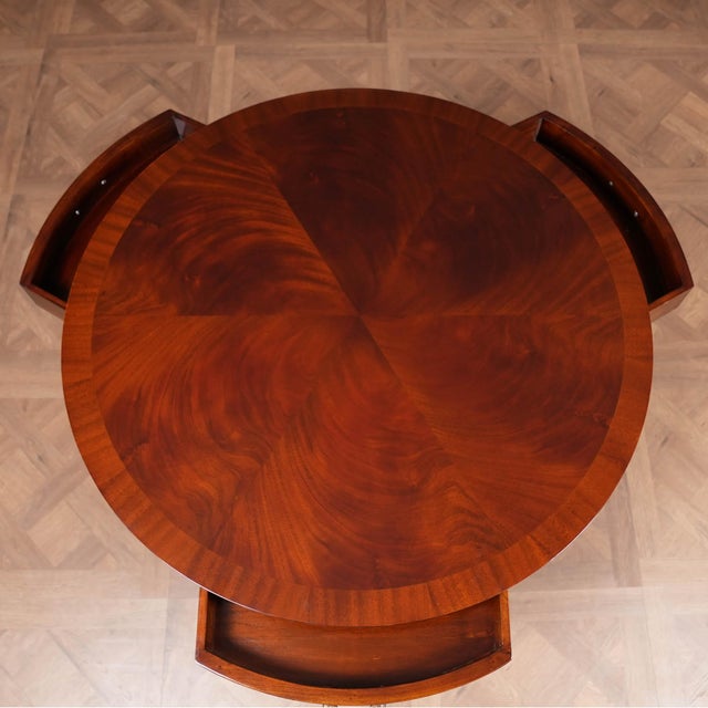 Traditional Large Drum Table For Sale - Image 3 of 12