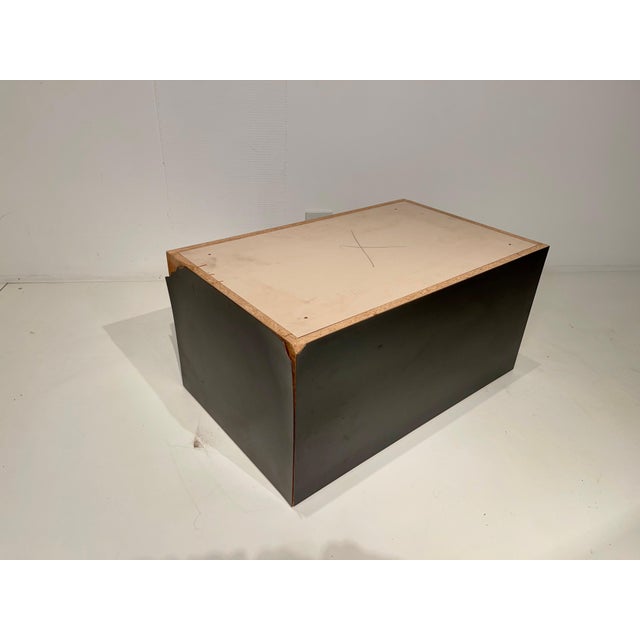 Etched Inlaid Brass Coffee Table with Agate Stone Top by Christian Krekels, 1977 For Sale - Image 18 of 18