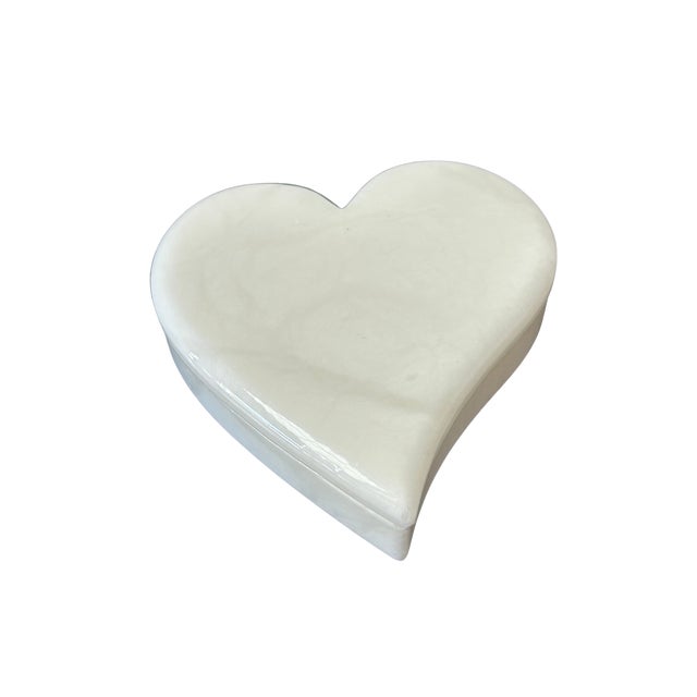 Alabaster Vintage Genuine Volterra Alabaster Swivel Top Trinket Box | Hand-Carved Italian Marble Jewelry Box | Made in Italy For Sale - Image 8 of 11