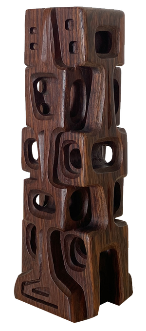 Gianni Pinna, Abstract Sculpture, 1960s, Rosewood