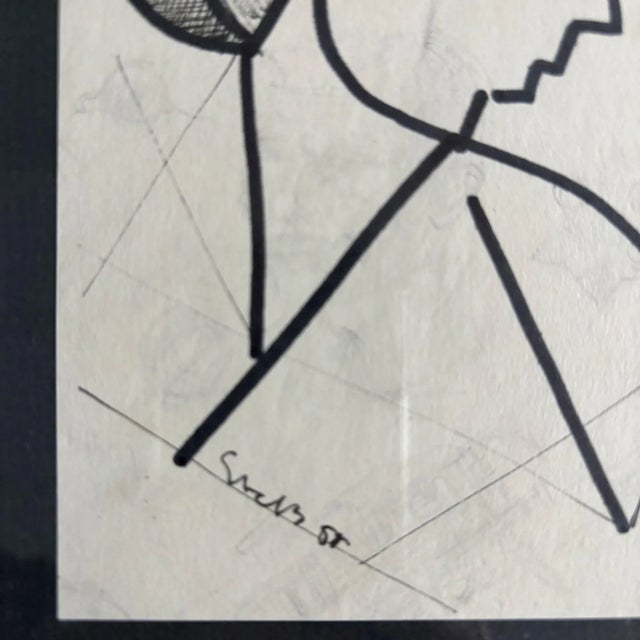 Modern Siep Van Den Berg, Post-War Constructivist Artworks, 1955, Artworks on Paper, Framed, Set of 2 For Sale - Image 3 of 11