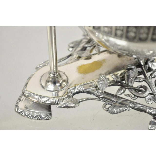 Metal Antique Meriden Co Victorian Silver Plated Round Dome Covered Butler Butter Dish For Sale - Image 7 of 17
