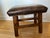 Pottery Barn Pottery Barn Caden Leather Stool For Sale - Image 4 of 12