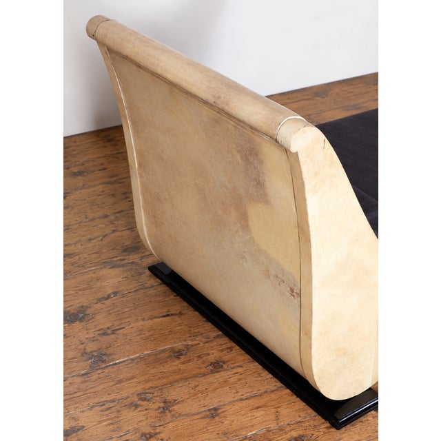 1960s French Art Deco Parchment Daybed, Style of Sammuel Marx For Sale - Image 4 of 5
