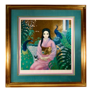 Margaret Keane Madame Butterfly C. 1986 Reproduction Print For Sale