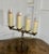 Hand Forged Iron 4 Candle Candelabra Designed in the brutalist Gothic style, the candlestick is very heavy, and stable it...