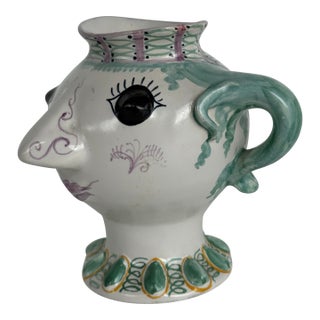Vintage Bjorn Wiinblad Hand Painted Decorative Vase For Sale