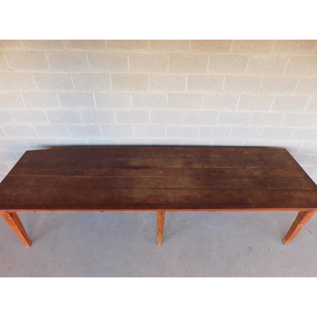 Antique Barn Wood Shaker Style Farm Dining Table 129 5 L Chairish