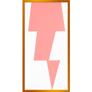 Medium “Pink Jagged” Print by Jason Trotter, 16” X 31” For Sale