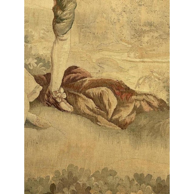Antique French Aubusson Tapestry, 1890s For Sale - Image 5 of 14