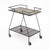 1970s French Mid-Century Modern Tiled Bar Cart For Sale - Image 5 of 9