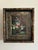 Vintage oil painting of a floral still life in hand painted Victorian frame. Signed to the lower right corner and...