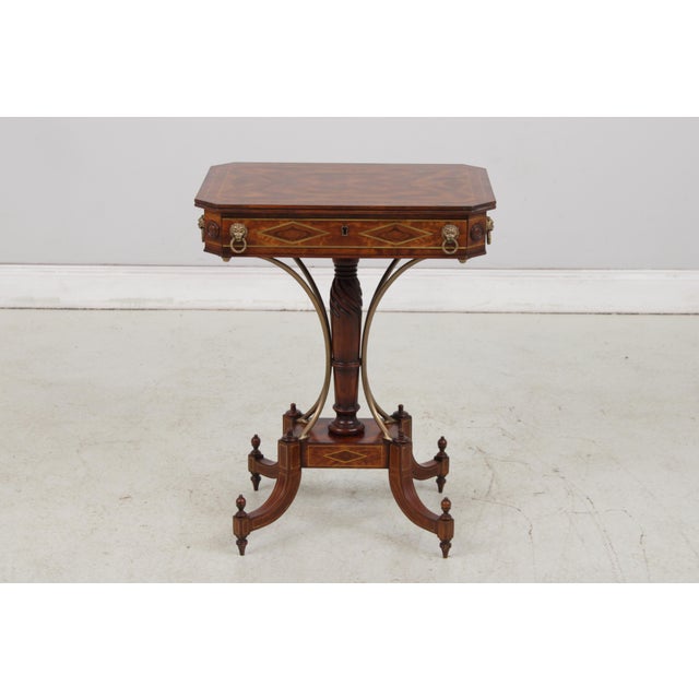 Age: Approx. 10 Years Old Details: Rep.Li.Ca Collection Oak Secondary Drawer Construction English Regency Style Brass...