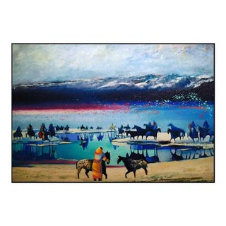 Earl Biss "Winter Ponies of the Nez Perce" Printers Proof Giclee Canvas For Sale