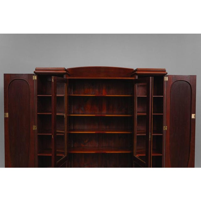 Art Nouveau Bookcase in Mahogany, Early 20th Century For Sale - Image 11 of 18