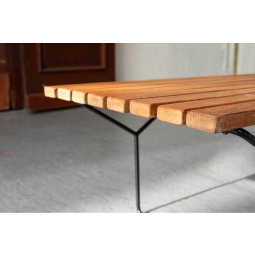Slatted Bench 400 by Harry Bertoia For Sale - Image 13 of 18