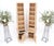 Pair New Unfinished Baker Obelisk Shape Double Sided 360 Degree Walnut Bookcases For Sale - Image 9 of 18