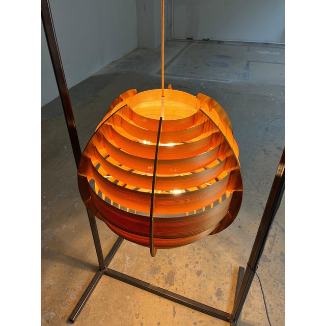 Brown Hanging Lamp by Hans-Agne Jakobsson for AB Ellysett Markaryd For Sale - Image 8 of 11